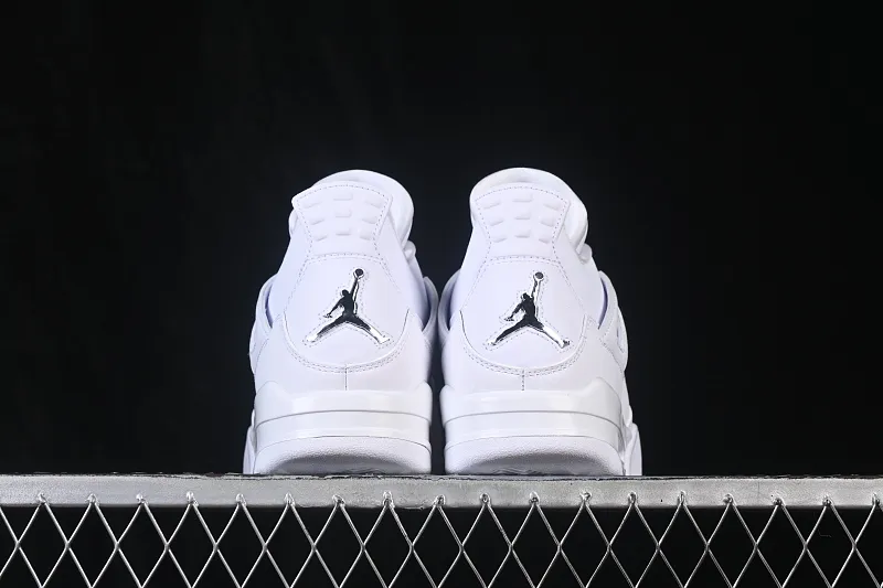 All categories Air Jordan Jordan series basketball shoes Air Jordan 4 LJR version Air Jordan 4 Retro "PureMoney" AJ4 Joe 4 White Cat First layer leather 308497-100